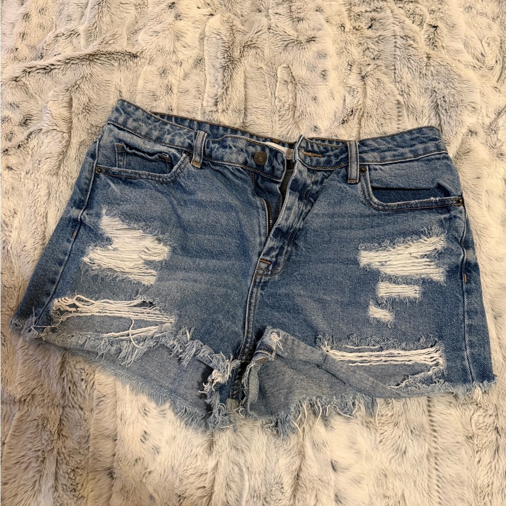 Classic Distressed Denim Shorts for Women